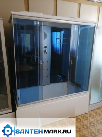 Душевая кабина Aquacubic 3312B blue mirror 170х85 Душевая кабина Aquacubic 3312B blue mirror 170х85