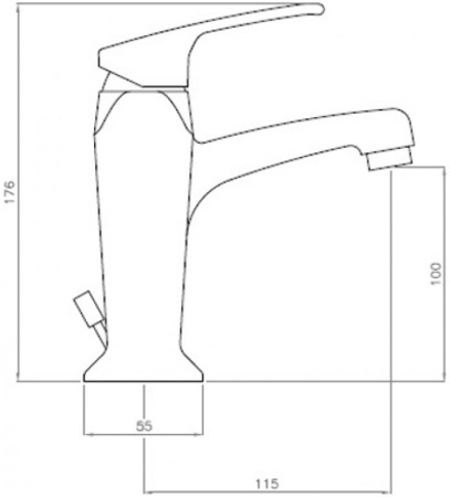 Смеситель Cezares Legend LEGEND-LSM2-03/24 с донным клапаном Смеситель Cezares Legend LEGEND-LSM2-03/24 с донным клапаном