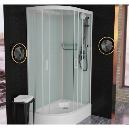 Душевая кабина Frank F412/1R White 120x80