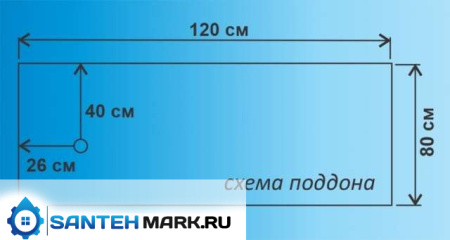 Душевая кабина Водный мир ВМ-8309 белые рифленые/черный 120x80