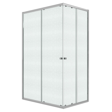 Душевой уголок Niagara Eco NG-1018-14QMT (100х80х190) прямоугольник,раздвижное,хром,стекло матовое,1 место, без поддона в комплекте