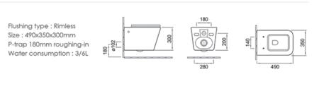 Унитаз Ceruttispa MAIELLA Aria MW CT9164