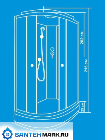 Душевая кабина Водный мир ВМ526 120х80 L/R