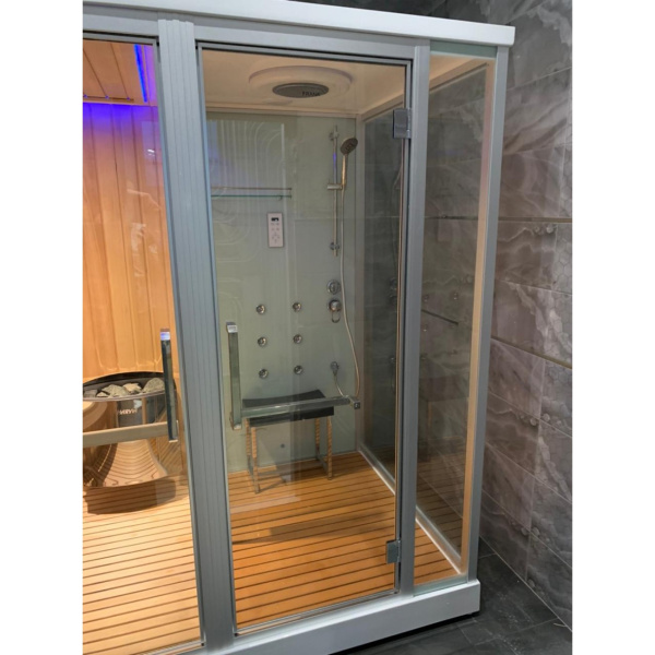 Душевая кабина с сауной Frank F-918 L 180x130 Душевая кабина с сауной Frank F-918 L 180x130