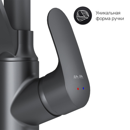 Смеситель для кухонной мойки AM.PM Like F8007822 Черный