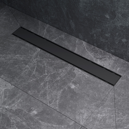 Трап для душа Am.Pm PrimeFlow 60 W02SC-U11-060-04BM с Черной матовой решеткой / под плитку Tile