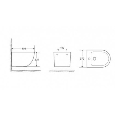 Биде WeltWasser MERZBACH 005 MT-GR серый матовый Биде WeltWasser MERZBACH 005 MT-GR серый матовый