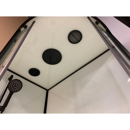 Душевая кабина Frank F412/2L Black 120x80