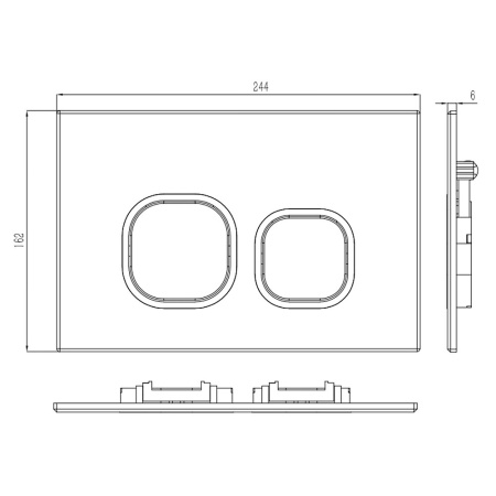 Инсталляция WeltWasser BAMBERG 525 + BL кнопка черная