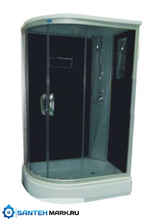 Душевая кабина Водный мир ВМ-8824 R тонированные/белые 80x120
