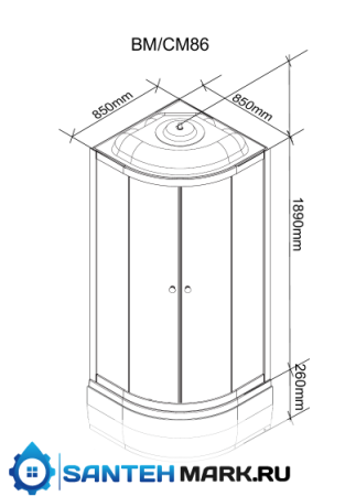 Душевая кабина Parly BM86