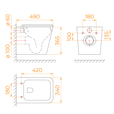 Унитаз RGW SW-45 (65420245-01)