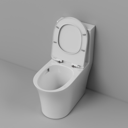 Унитаз Grossman Thin Rim GR-5607SQ (656х370х796) тонкий ободок,белый с тонкой крышкой,микролифт,смыв торнадо,1 место
