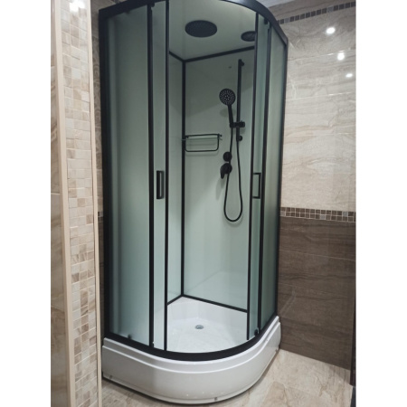 Душевая кабина Frank F400/1 Black 100x100 без крыши Душевая кабина Frank F400/1 Black 100x100 без крыши