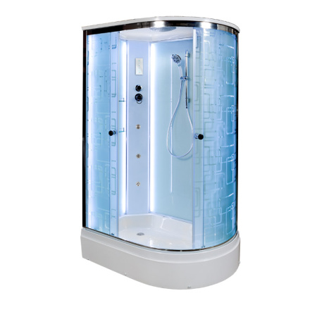 Душевая кабина DTO EM 2712 L ED с гм. 120x80