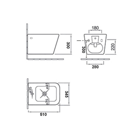 Биде Esbano GARTEZ белый Биде Esbano GARTEZ белый