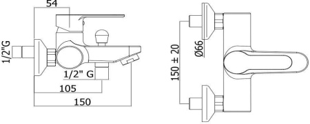 Смеситель Paffoni Blu BLU022CR