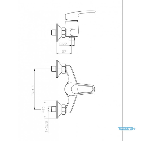 Смеситель для ванны WeltWasser WW MX Isar 504