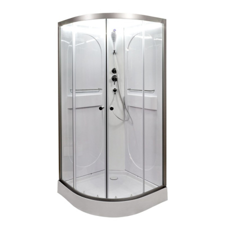 Душевая кабина DTO L 608 N LED 80x80 с подсветкой