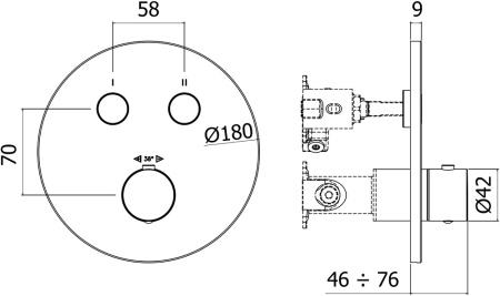 Смеситель Paffoni Compact Box CPT018NO
