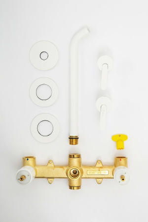 Смеситель для раковины Cezares Leaf LEAF-BLI3L-BIO Белый матовый