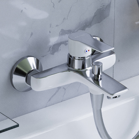 Смеситель для ванны Damixa Origin Elegance 841000000 Хром Белый