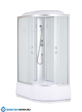 Душевая кабина Taliente 120x80 см, рифленое стекло, профиль матовый хром