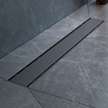 Трап для душа Am.Pm PrimeFlow 60 W02SC-U11-060-04BM с Черной матовой решеткой / под плитку Tile