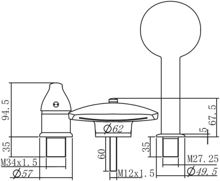 Смеситель Aquanet Practic 2 AF111-63B