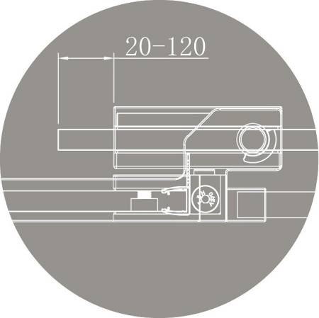 Душевой уголок Cezares Slider 80x80 SLIDER-A-2-70/80-GRIGIO-Cr профиль Хром стекло серое без поддона