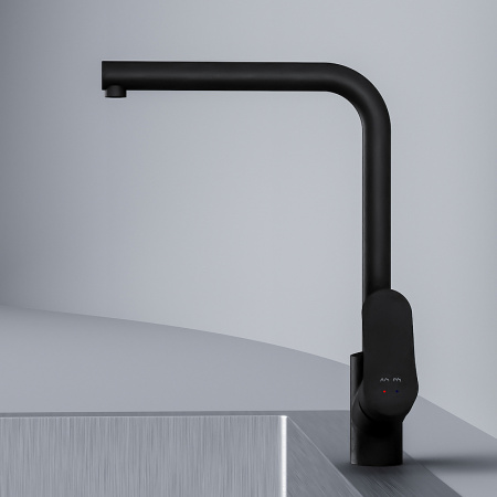 Смеситель для кухонной мойки AM.PM Like F8005022 Черный матовый
