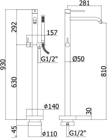 Смеситель Paffoni Light LIG032NO Смеситель Paffoni Light LIG032NO