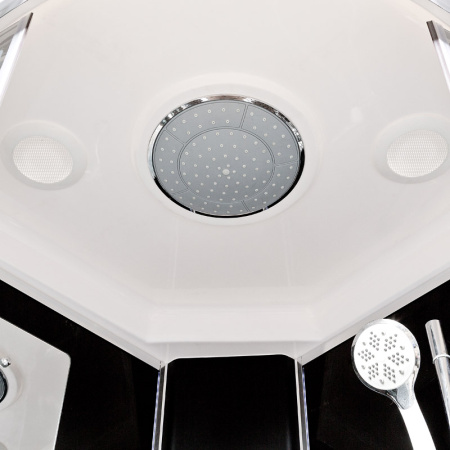 Душевая кабина DTO BM 1590 LED+GM BLACK 90x90 с гидромассажем Душевая кабина DTO BM 1590 LED+GM BLACK 90x90 с гидромассажем