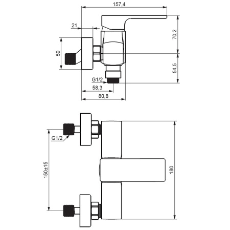 Смеситель для душа Damixa Gala 532000000 Хром