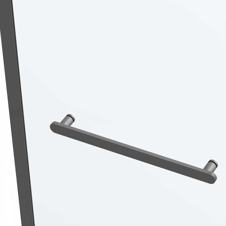 Душевая дверь в нишу Vincea Como Soft VDS-1CS130CLGM, 1300, вороненая сталь, стекло прозрачное