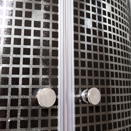 Душевая кабина DTO L 801 EL BLACK 100x100 с электрикой Душевая кабина DTO L 801 EL BLACK 100x100 с электрикой