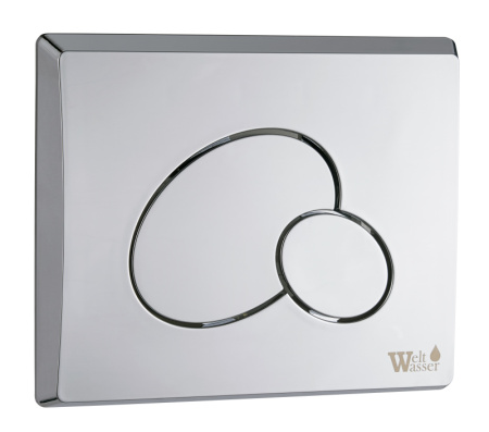 Инсталляция WeltWasser MARBERG 410 + RD с круглой кнопкой цвета хром