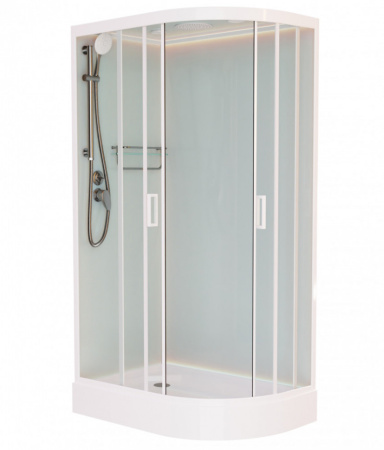 Душевая кабина Frank F418L White 100x80 без крыши Душевая кабина Frank F418L White 100x80 без крыши