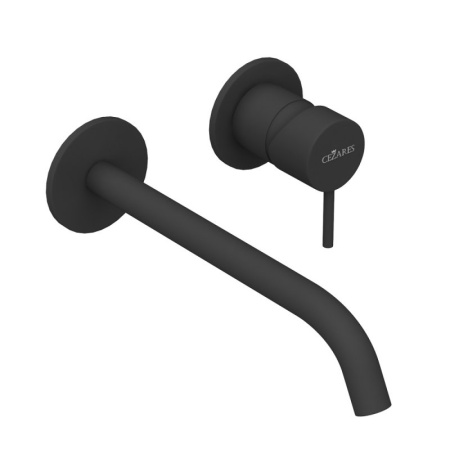 Смеситель для раковины CEZARES LEAF-BLI2-L-NOP черный матовый