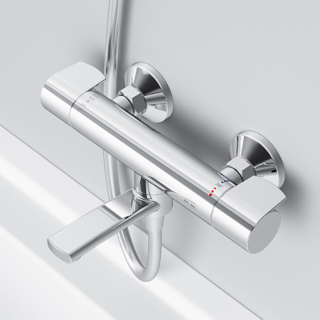 Смеситель для ванны AM.PM X-Joy F85A50000 с термостатом Хром Смеситель для ванны AM.PM X-Joy F85A50000 с термостатом Хром