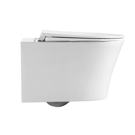 Унитаз Grossman Thin Rim GR-5604SQ (520х360х355) тонкий ободок,белый с тонкой крышкой,микролифт,смыв торнадо,1 место