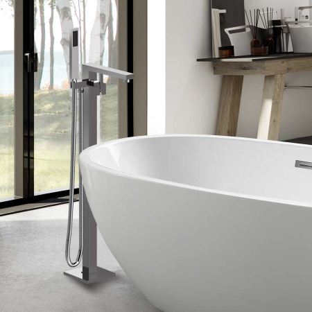 Смеситель для ванны Vincea VTF-101CH однорычажный, хром