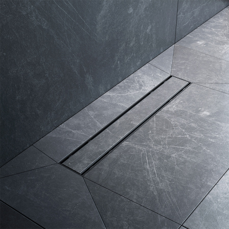 Трап для душа Am.Pm PrimeFlow 50 W02SC-U11-050-04BM с Черной матовой решеткой / под плитку Tile