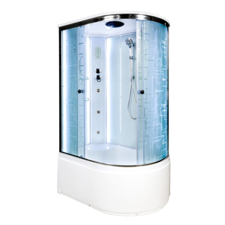 Душевая кабина DTO EM 4512 L ED с гидромассажем 120х80 Душевая кабина DTO EM 4512 L ED с гидромассажем 120х80