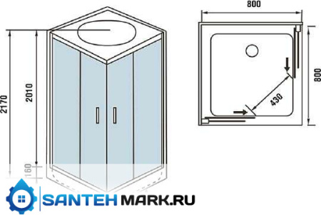 Душевая кабина WeltWasser WW500 Laine 804 Душевая кабина WeltWasser WW500 Laine 804