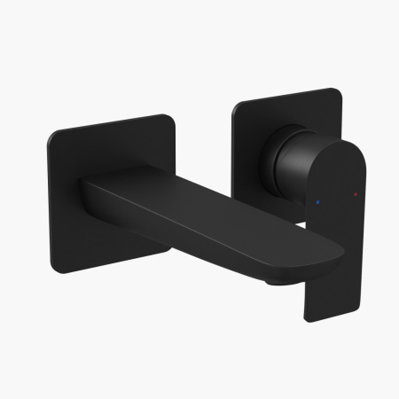 Смеситель для раковины Berges VENTAS S скрытого монтажа, раздельный, черный матовый(076008)