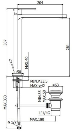 Смеситель Paffoni Tango TA081KCR хром