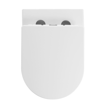 Унитаз Grossman Thin Rim GR-5604SQ (520х360х355) тонкий ободок,белый с тонкой крышкой,микролифт,смыв торнадо,1 место