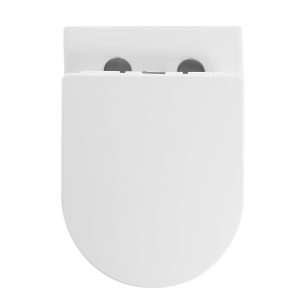 Унитаз Grossman Thin Rim GR-5604SQ (520х360х355) тонкий ободок,белый с тонкой крышкой,микролифт,смыв торнадо,1 место