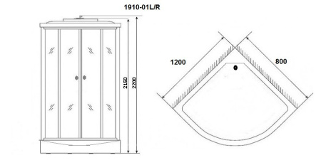 Душевая кабина Niagara Ultra NG-1910-01R 120x80 Душевая кабина Niagara Ultra NG-1910-01R 120x80